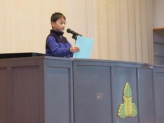 代表児童の発表