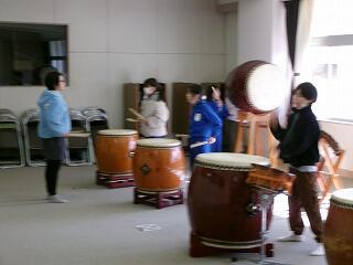 太鼓の練習